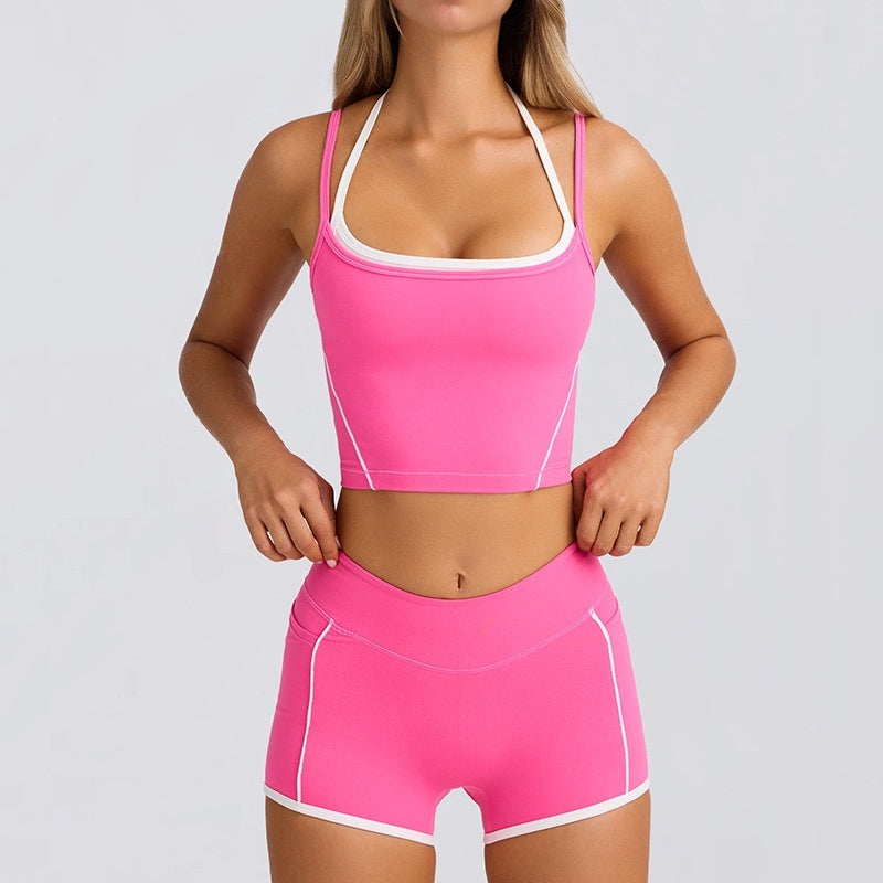 View details for Sports Underwear Vest Shorts Spaghetti Strap Bra Beauty Back Tight High Elastic Fitness Sports Underwear Vest Shorts Spaghetti Strap Bra Beauty Back Tight High Elastic Fitness