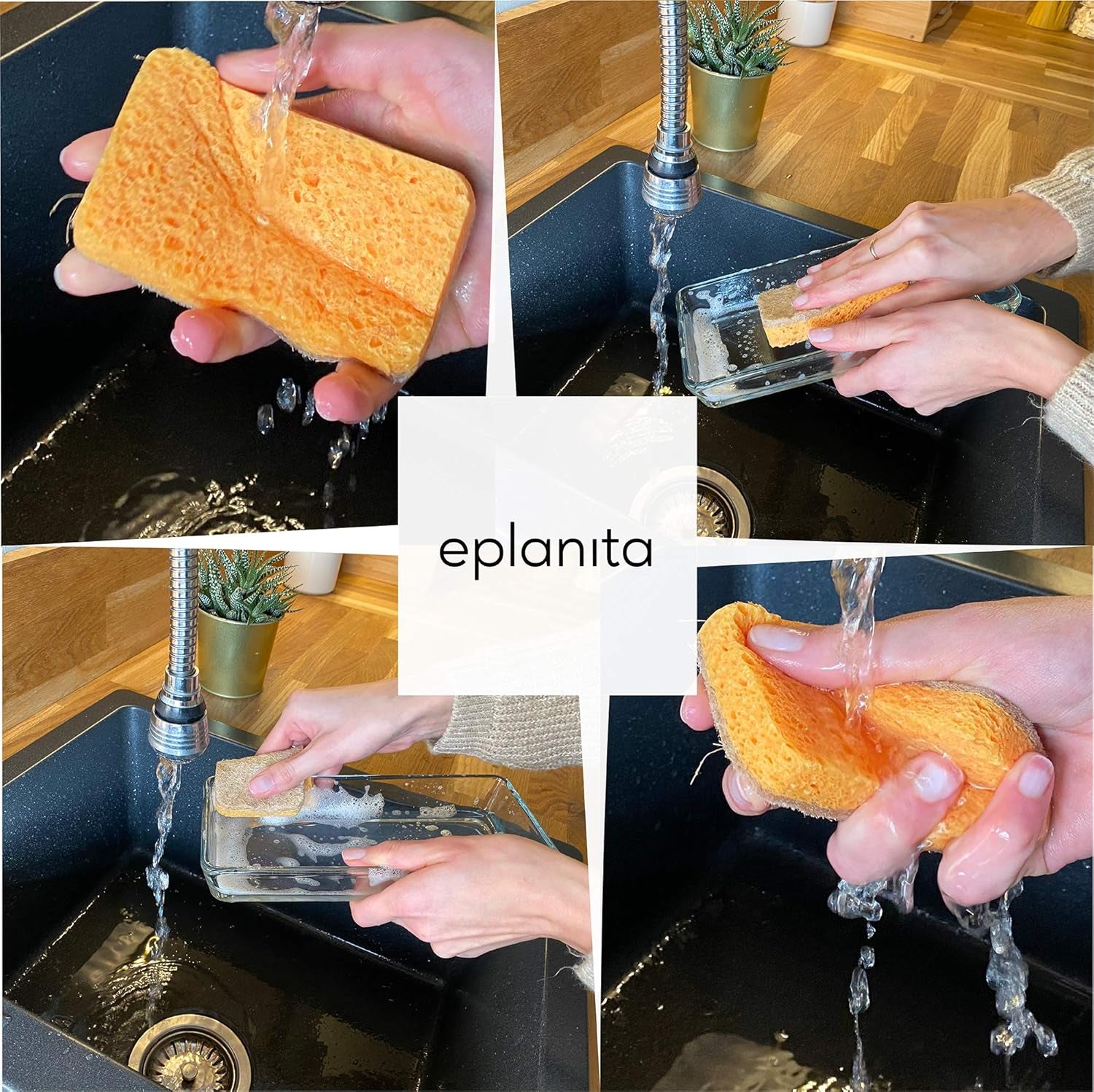 View details for Natural Plant Based Scrub Sponges (3 Pack), Non-Scratch, Biodegradable Eco Scourers for Kitchen and Bathroom Natural Plant Based Scrub Sponges (3 Pack), Non-Scratch, Biodegradable Eco Scourers for Kitchen and Bathroom