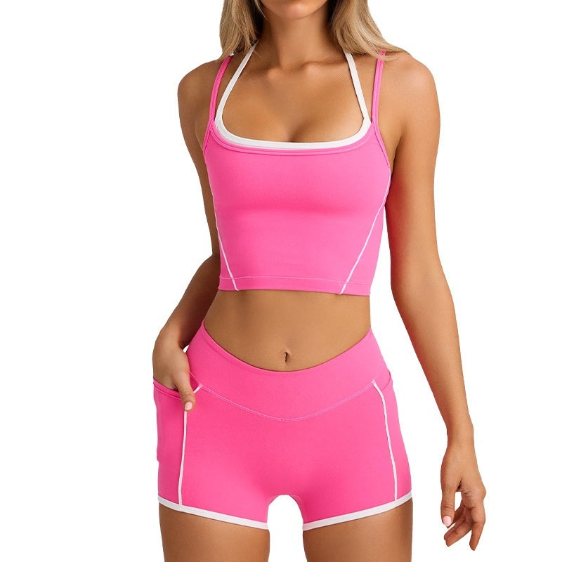 View details for Sports Underwear Vest Shorts Spaghetti Strap Bra Beauty Back Tight High Elastic Fitness Sports Underwear Vest Shorts Spaghetti Strap Bra Beauty Back Tight High Elastic Fitness
