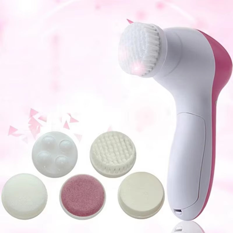 View details for Electric 5 in 1 Electric Facial Cleaner Brush Wash Machine Spa Skin Care Massage Blackhead Cleaning Facial Cleanser Tools Electric 5 in 1 Electric Facial Cleaner Brush Wash Machine Spa Skin Care Massage Blackhead Cleaning Facial Cleanser