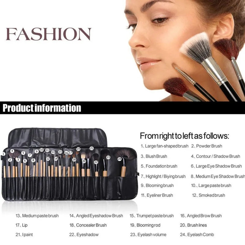 View details for Gift Bag Of 24 Pcs Makeup Brush Sets Professional Cosmetics Brushes Eyebrow Powder Foundation Shadows Pinceaux Make Up Tools Gift Bag Of 24 Pcs Makeup Brush Sets Professional Cosmetics Brushes Eyebrow Powder Foundation Shadows Pinceaux Ma